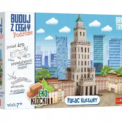 Zestaw do budowy Pałacu Kultury z prawdziwych cegieł, czyli ekscytujący trefl brick trick dla małych architektów.