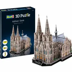 Model 3D Kölner Dom, wspaniały puzzle architektura, który pozwala odtworzyć słynną katedrę.