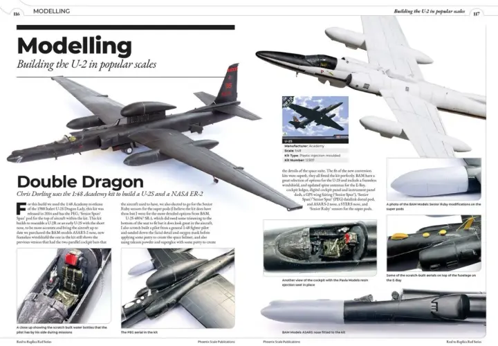 Model U-2S Dragon Lady, zbudowany z zestawu Academy 1:48, z modyfikacjami BAM.