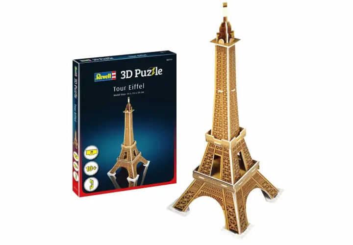 Zbuduj własną wieżę Eiffla z tego niesamowitego puzzle 3d wieża eiffla. Zestaw zawiera wszystko, czego potrzebujesz do stworzenia miniaturowej repliki paryskiego symbolu.
