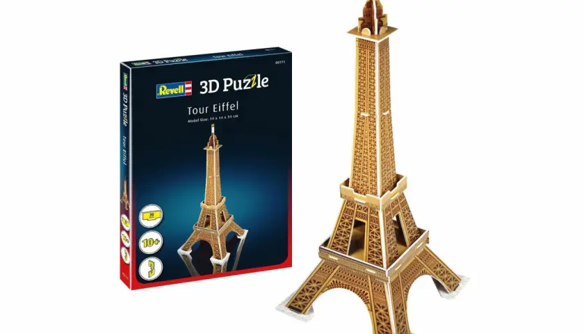 Zbuduj własną wieżę Eiffla z tego niesamowitego puzzle 3d wieża eiffla. Zestaw zawiera wszystko, czego potrzebujesz do stworzenia miniaturowej repliki paryskiego symbolu.