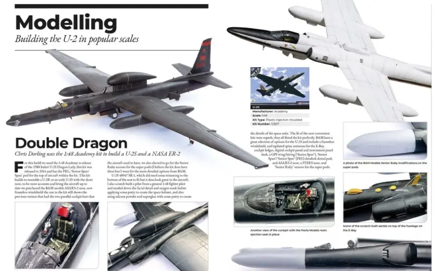 U-2 Dragon Lady jako model - skala, budowa i malowanie