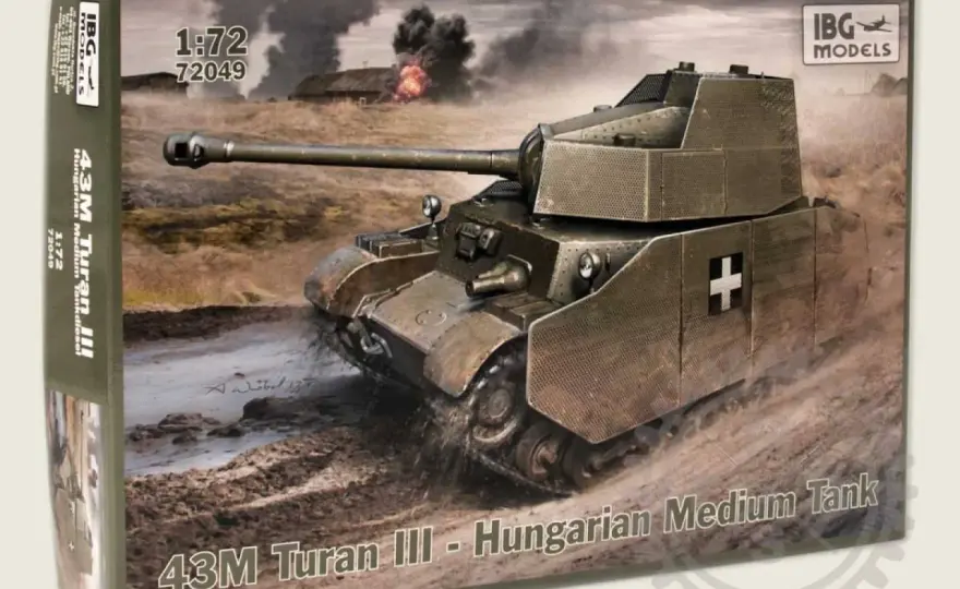 43M Turán III w skali 1:72 - budowa i malowanie modelu