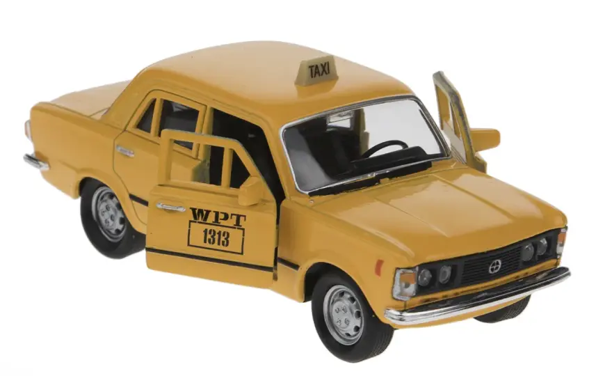 Fiat 125p taxi jako model - detale, skala i budowa