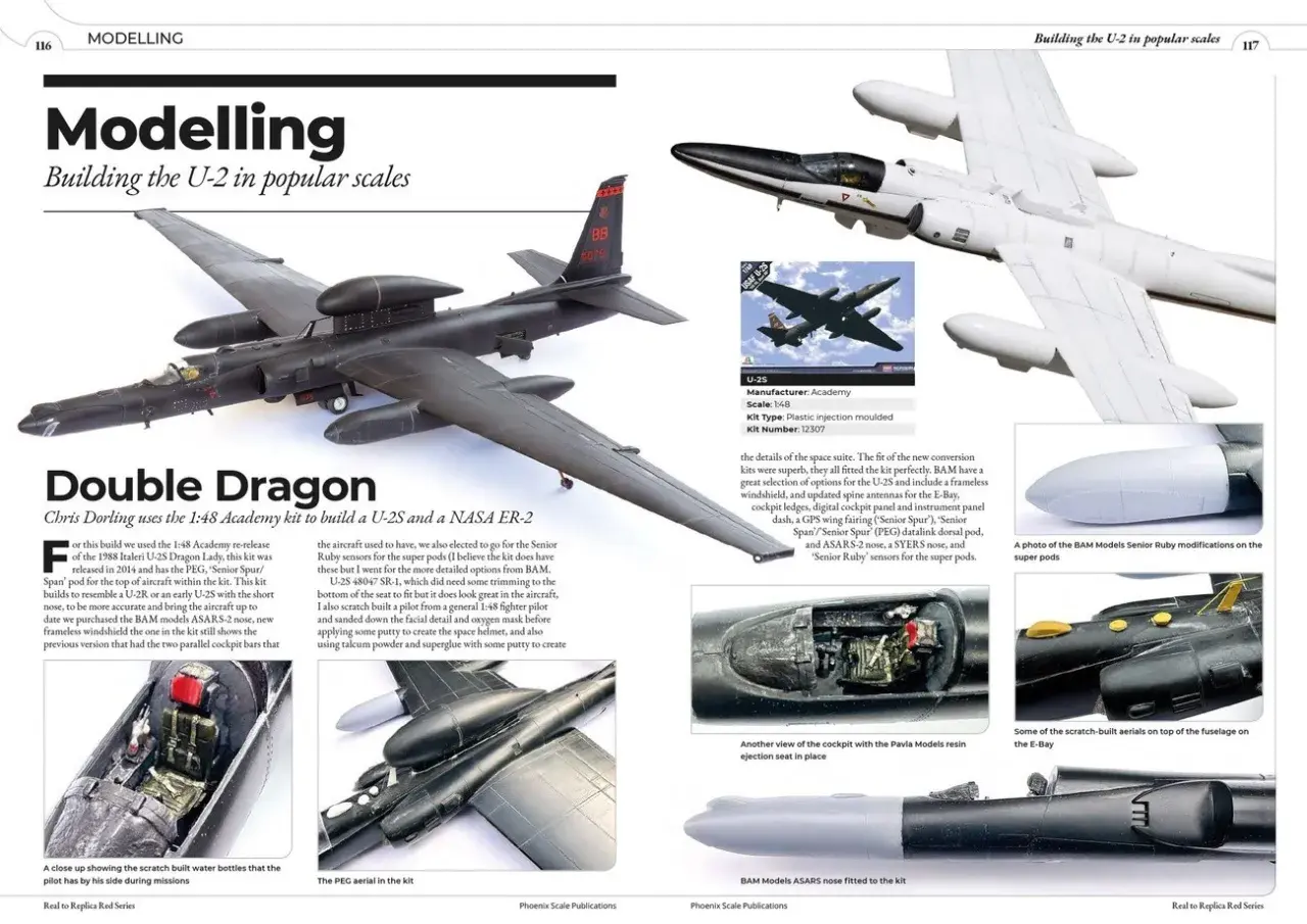 Model U-2S Dragon Lady, zbudowany z zestawu Academy 1:48, z modyfikacjami BAM.