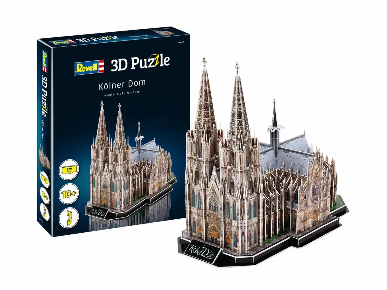 Model 3D Kölner Dom, wspaniały puzzle architektura, który pozwala odtworzyć słynną katedrę.